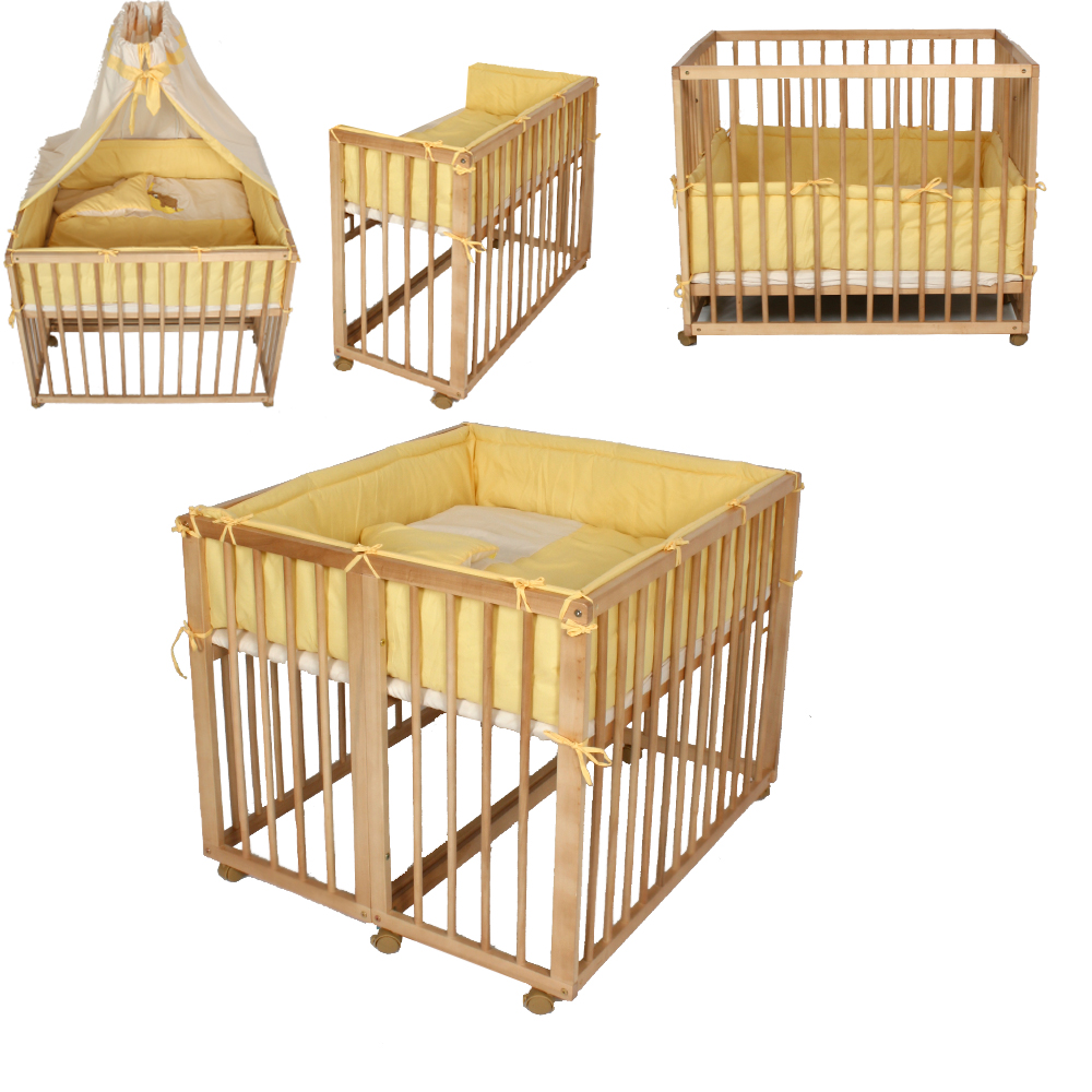 Baby Twin Rollaway Cot Wooden Bed Security Safe Mounting System Easy
