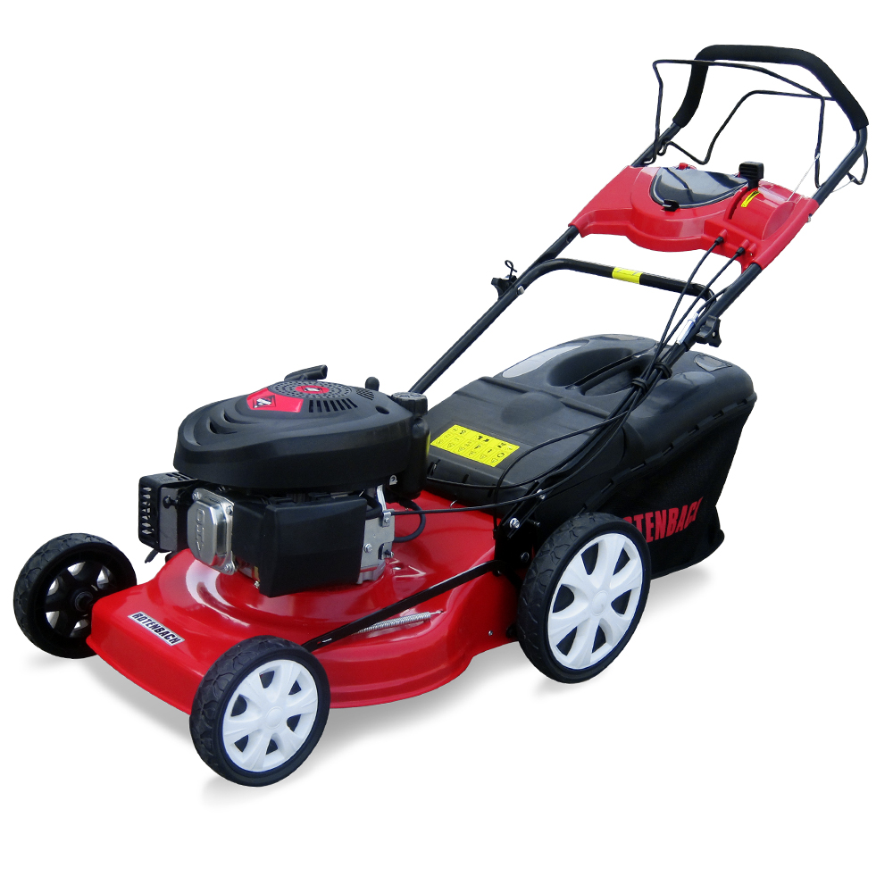 ROTENBACH 4 in 1 Gas Mower HP Petrol Lawnmower Mulching Wheel Drive
