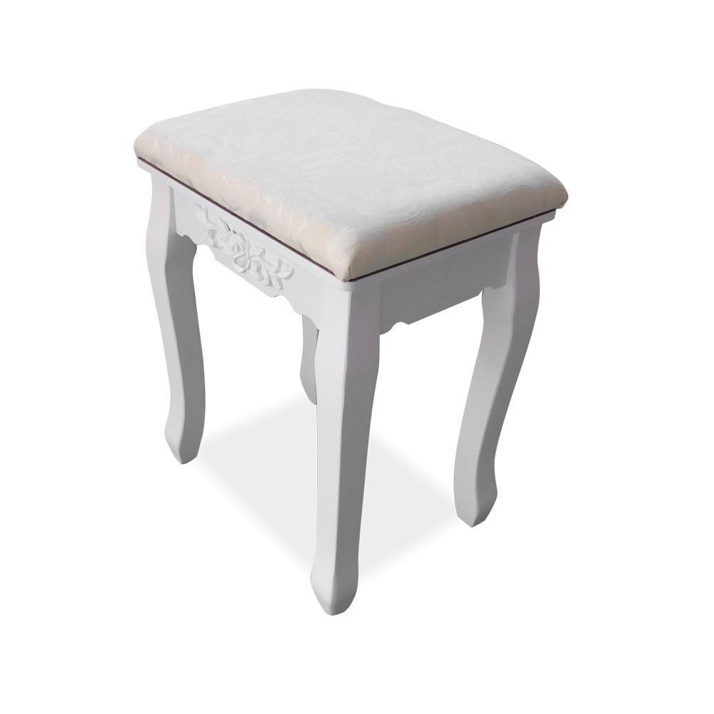 Dressing table Vanity table Dresser Vintage Cosmetics with mirror white