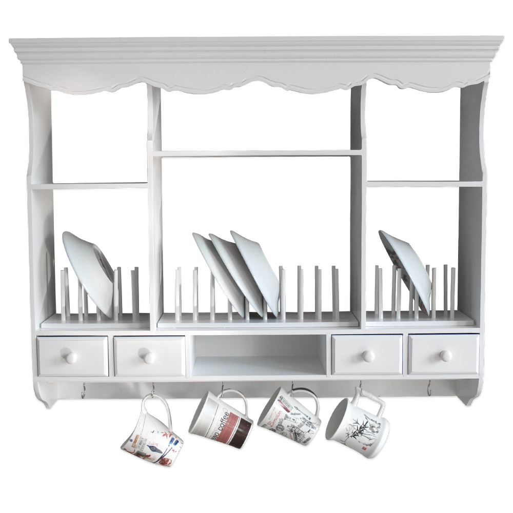 Wall Rack Plate Rack Dresser Cottage Vintage Kitchen Welsh Dresser Antique