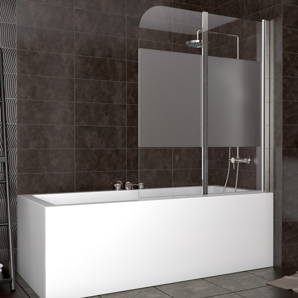 Shower enclosure Bathtub Shower screen folding glass screen right part. frosted