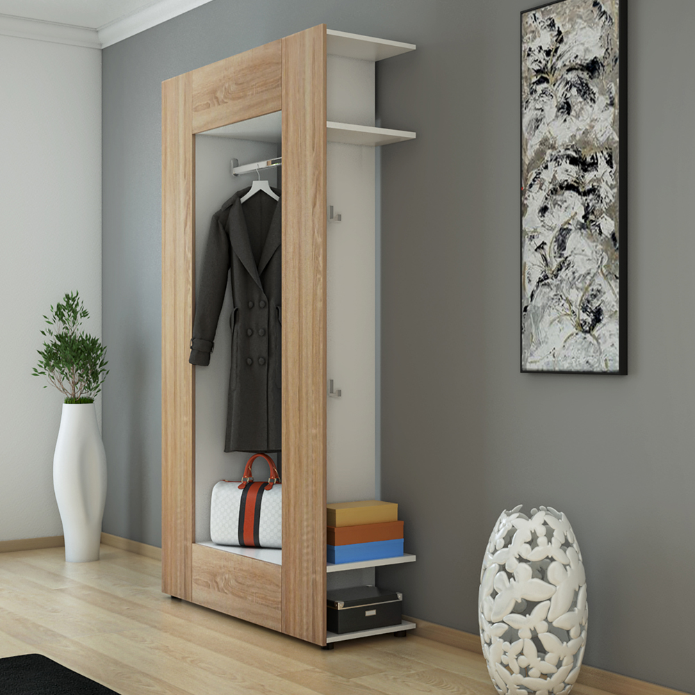 Vestiaire Armoire d'entrée Armoire murale Étagère Panneau Vestibule Armoire